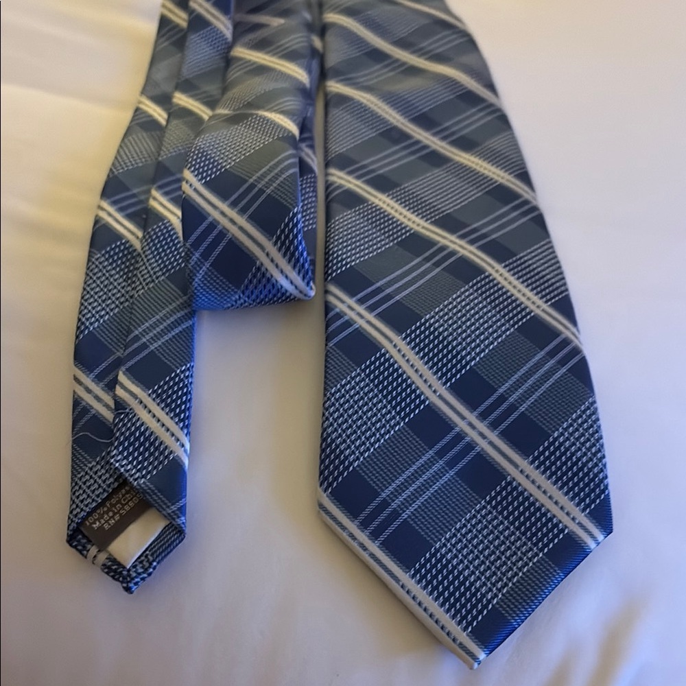 Oak Hill Blue Plaid Tie – Classic Business Style – Preppy Check Pattern